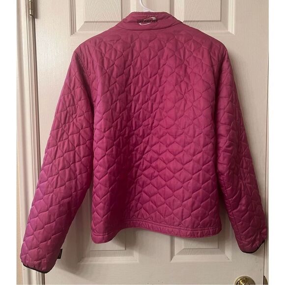 Obermeyer Womens Pink Quilted Full Zip Ski/Snow Jacket Size 10 - Picture 3 of 12